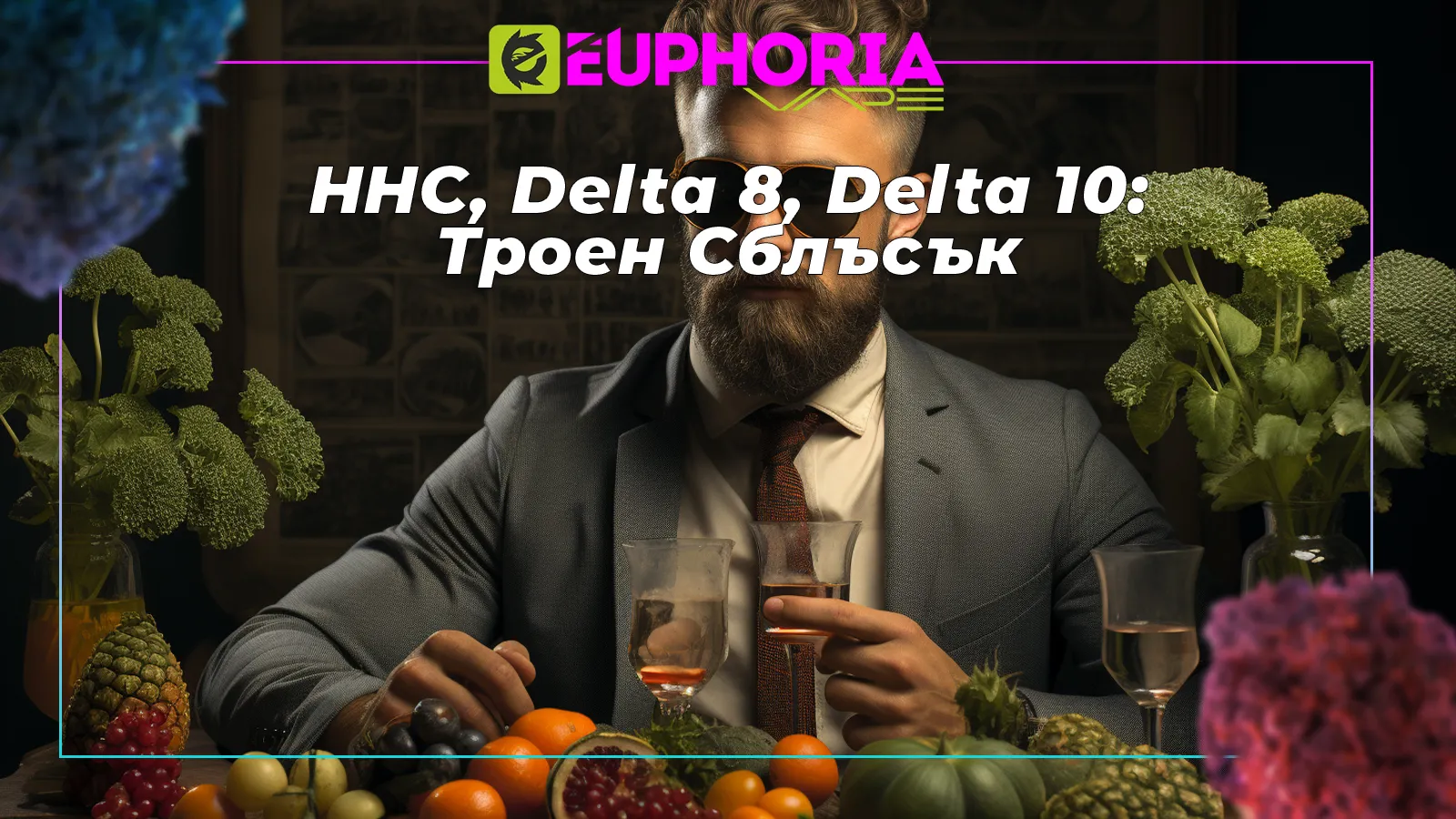 Троен съюз на канабиноиди: HHC, Delta 8 и Delta 10 за финес във вкуса