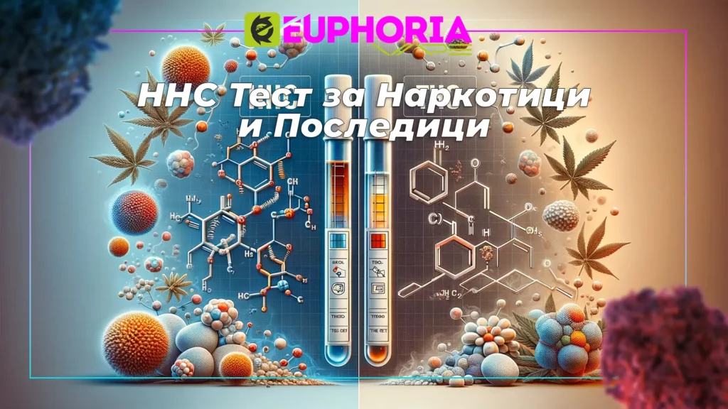 Детайлно изображение на HHC молекули и лабораторни тестове от E-Еuphoria