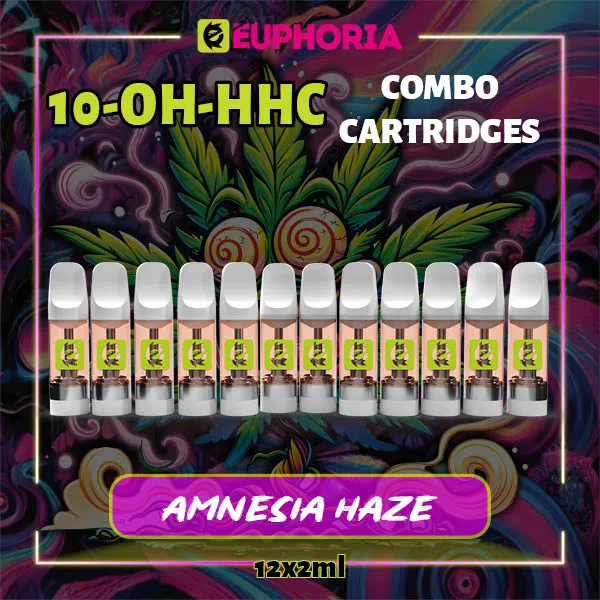 10-OH-HHC пълнители Amnesia Haze 12x2 мл от E-Euphoria