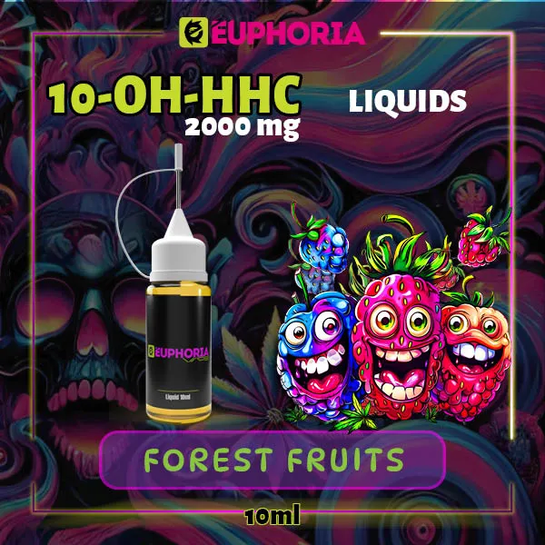 10-OH-HHC течност Forest Fruits от E-Euphoria, 2000 mg, 10 мл