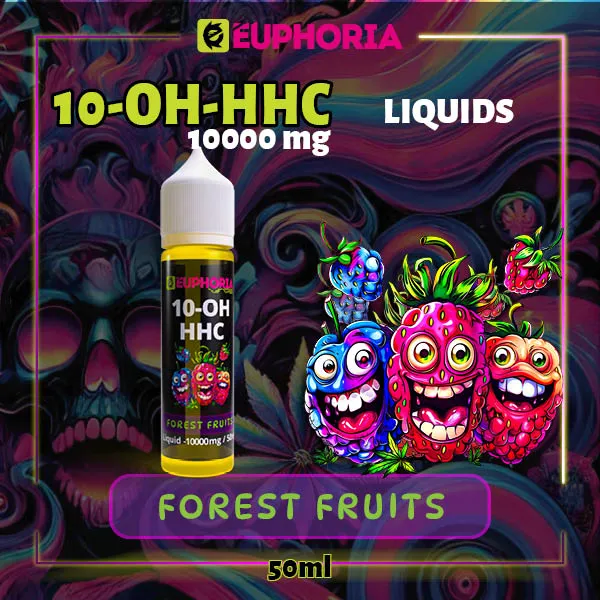 10-OH-HHC течност Forest Fruits от E-Euphoria, 10000 mg, 50 мл