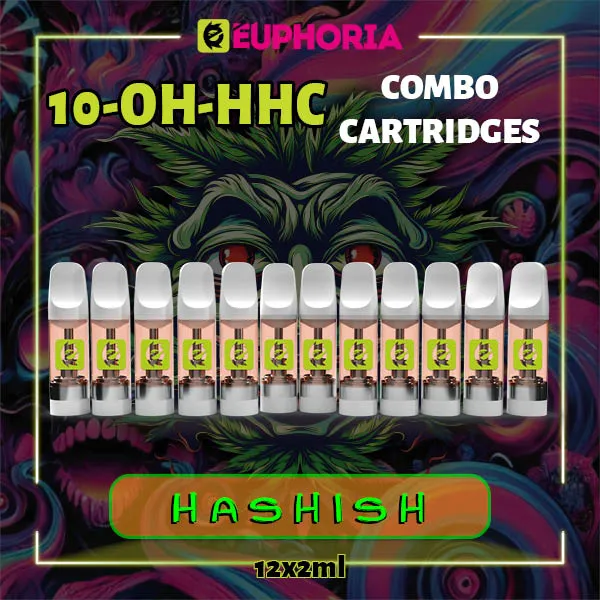 Комбо 12 10-OH-HHC пълнителя Hashish от E-Euphoria, 12x2мл