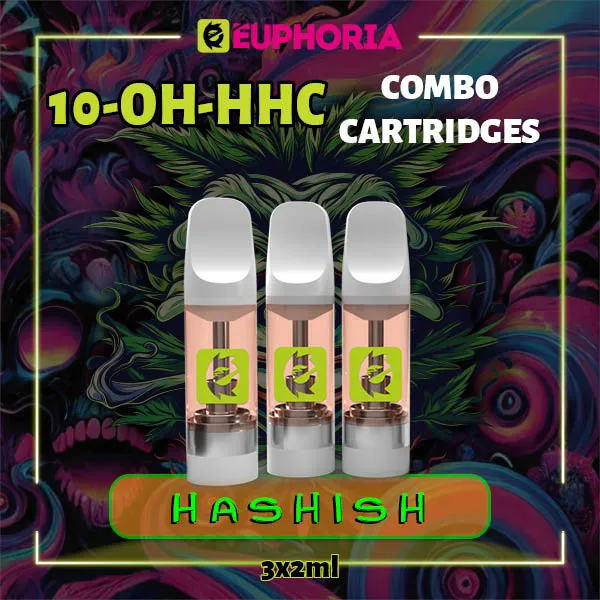 Комбо 3 10-OH-HHC пълнителя Hashish от E-Euphoria, 3x2мл