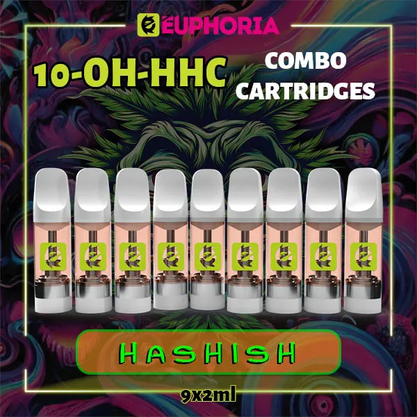 Комбо 9 10-OH-HHC пълнителя Hashish от E-Euphoria, 9x2мл