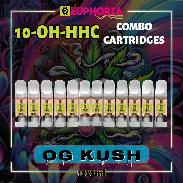 Комбо 12 10-OH-HHC пълнителя OG Kush от E-Euphoria, 12x2мл