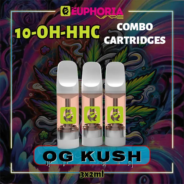 Комбо 3 10-OH-HHC пълнителя OG Kush от E-Euphoria, 3x2мл