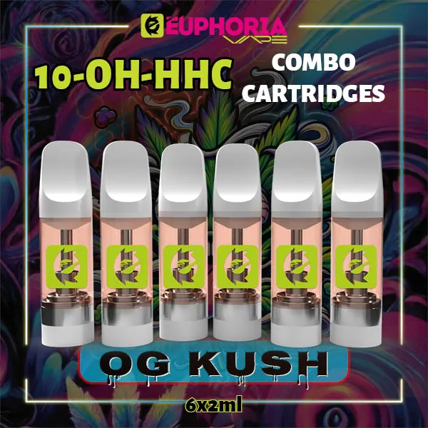 Комбо 6 10-OH-HHC пълнителя OG Kush от E-Euphoria, 6x2мл