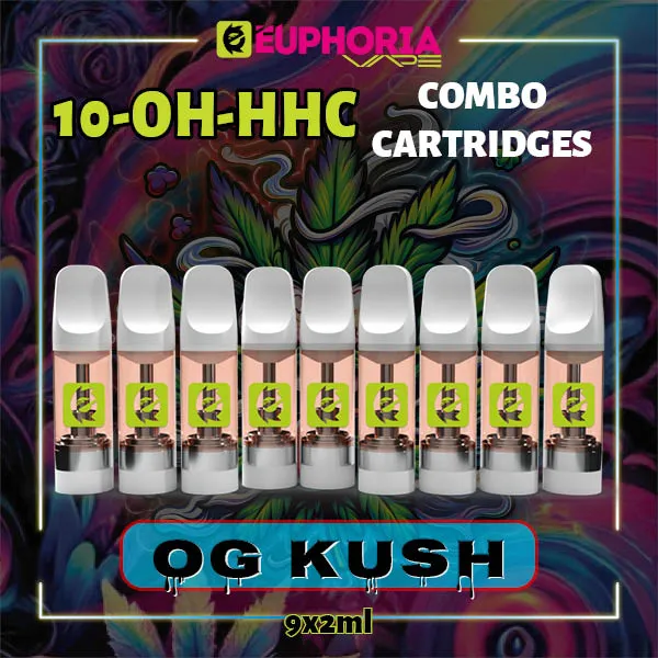 Комбо 9 10-OH-HHC пълнителя OG Kush от E-Euphoria, 9x2мл