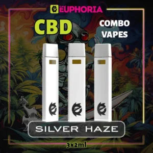 Комбо 3 CBD вейпа Silver Haze от E-Euphoria, 3x2мл