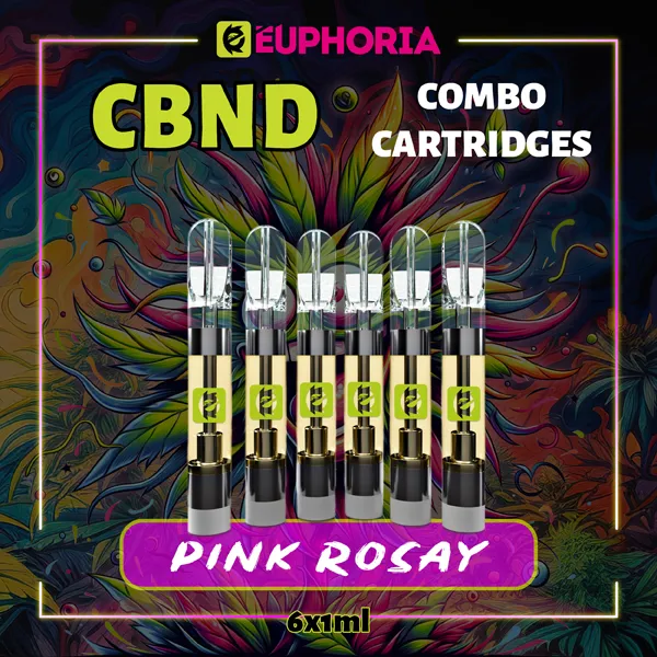 Комбо 6 CBND пълнителя Pink Rosay от E-Euphoria, 6x1мл