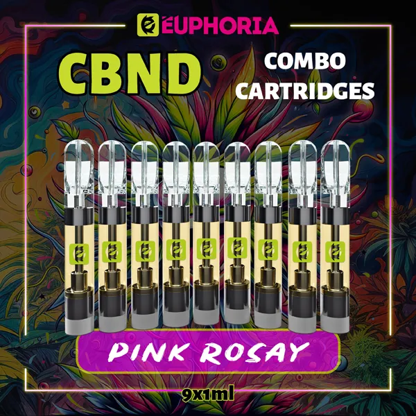 Комбо 9 CBND пълнителя Pink Rosay от E-Euphoria, 9x1мл