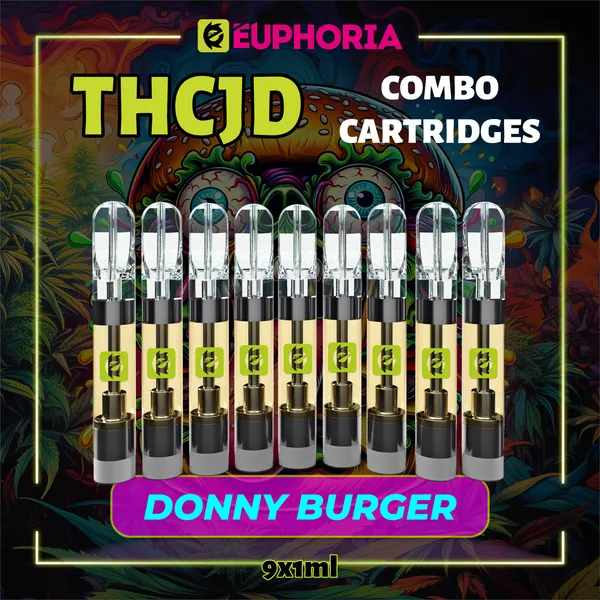 Комбо 9 THCJD пълнителя Donny Burger от E-Euphoria, 9x1мл