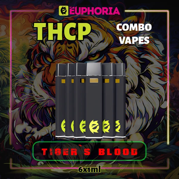 Комбо 6 THCP вейпа Tiger's Blood от E-Euphoria, 6x1мл