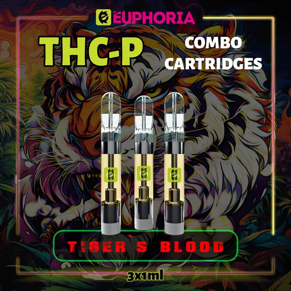 Комбо 3 THC-P пълнителя Tiger's Blood от E-Euphoria, 3x1мл