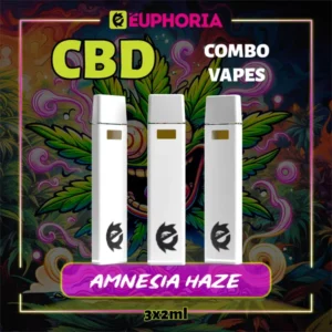 CBD Вейп x 3 Amnezia Haze 60%