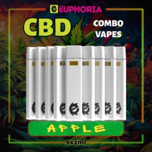 CBD Вейп x 9 Ябълка 60%