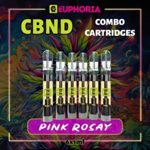 CBND Вейп Пълнител 1мл x 6 Pink Rozay 95%