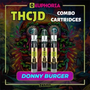 THCJD Вейп Пълнител 1мл x 3 Donny Burger 95%