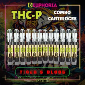 THC-P Вейп Пълнител 1мл x 12 Tiger’s Blood 95%