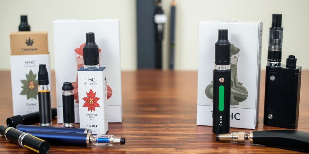 Сравнение между HHC и THC Vape устройства.